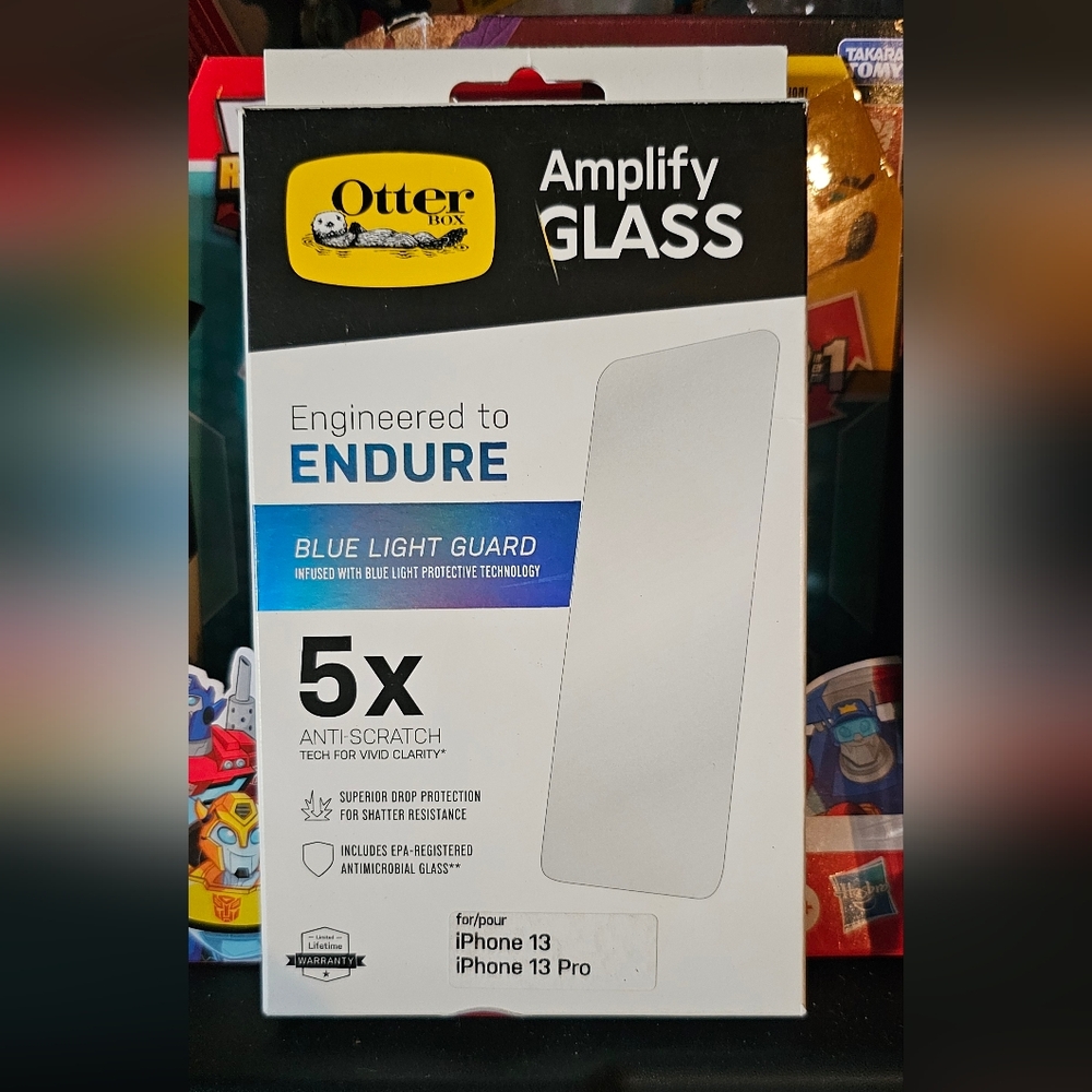OtterBox Amplify Glass Blue Light Guard Screen Protector for iPhone 13 Pro